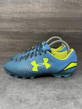 Under Armour Clutchfit Force Soccer Cleats Mens Size 7 Blue Green FG